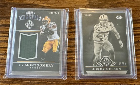 Lot 433 - PANINI Green Bay Packers -  TY MONTGOMERY Clothing - JORDY NELSON - 2017 - Football Cards