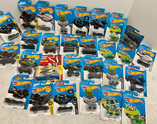 Lot 3- Hot Wheels - Awesome Collection - Batman - Jetsons- Mine Craft- Cars - Lot Of 28