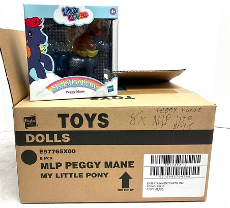 Lot 7- New! My Little Pony - Lite Brite - Peggy Mane - 8 Ponies Sealed In Boxes