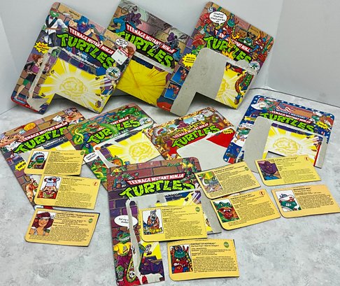 Lot 13- 1990s Teenage Mutant Ninja Turtle Card Backs - Collectible Lot