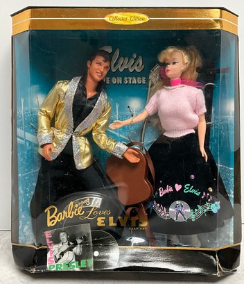 Lot 14- 1996 Mattel Barbie Loves Elvis Dolls Collector Edition - The King Elvis Presley