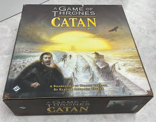 Lot 19- Game Of Thrones Catan Brotherhood Of The Watch Board Game