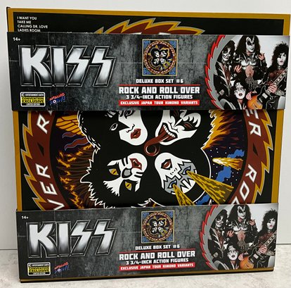Lot 23- SEALED! 2020 KISS Deluxe Box Set #6 Rock And Roll Action Figures - CONVENTION EXCLUSIVE!