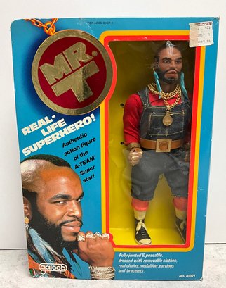 Lot 29- 1983 Mr. T Action Doll In Box - A Team - The Gentle Giant! I Pity The Fool