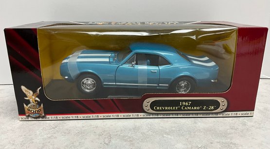 Lot 35- NEW! 1967 Chevrolet Camaro Z 28 Die Cast Metal Collection Deluxe Edition Car In Box