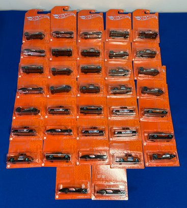Lot 78- 2021 Orange & Blue Hot Wheels 53rd Anniversary Cars - Lot Of 37!!