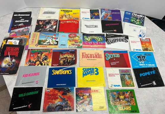 Lot 205- Lot Of NES Nintendo Manuals - 30 Original