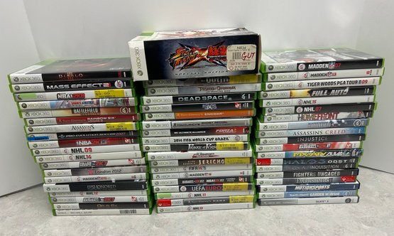 Lot 210- XBOX 360 Video Game Lot Of 57