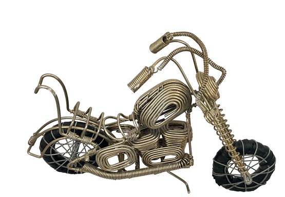 Lot 306SES - Wire Motorcycle Sculpture - Measures 9 X 5 1/2
