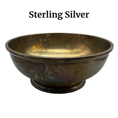 Lot 276- 1936 Sterling Silver 8 Inch Bowl - Over 1 Pound