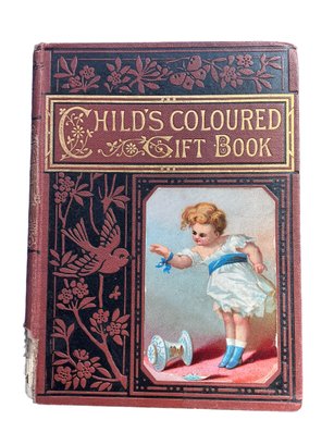 Lot 14- Late 1800s Childs Coloured Gift Book- 72 Illustrations Farm Yard Alphabet Book