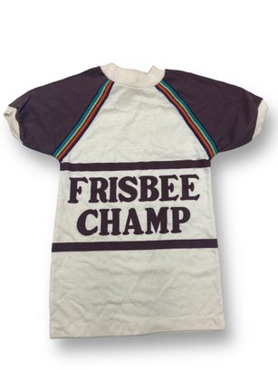 Lot 37 -FRISBEE CHAMP!  Vintage By Harley Kids Size 10 T-Shirt Top