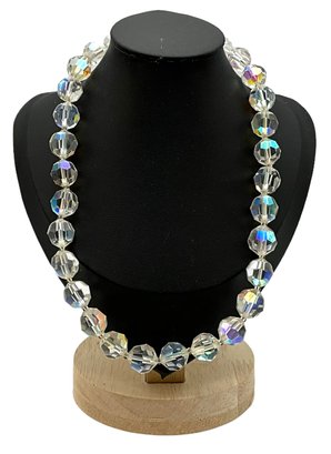 Lot 30- Sparkle! 1960s Vintage Crystal Necklace Choker