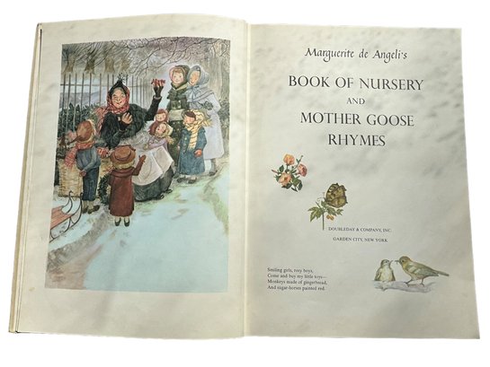 Lot 16- 1954 Book Of Nursery And Mother Goose Rhymes - Marguerite De Angelis
