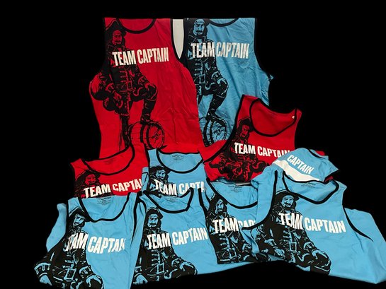 Lot 578- Captain Morgan Team Red Blue Adult Tank Tops Shirts Sizes S M L Xl Lot Of 10  - New