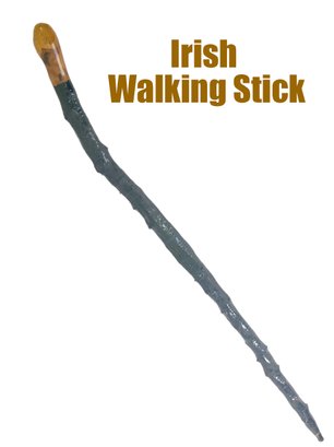 Lot 226 - Irish Blackthorn Walking Hiking Stick Cane - Made In Ireland