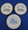 Lot 116- North Reading, Massachusetts Lot - Sign - Necklace - Ash Trays - Plates Lot Of 7