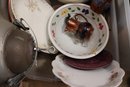 Lot 124- Huge Mystery Lot #1 - Silver Plate - Books - Pictures - Plates - Bowls - Statues - Figurines