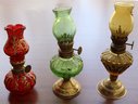 Lot 109- Antique Kerosene Lanterns - Lot Of 13 Assorted Sizes & Colors