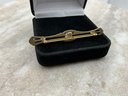 Lot 84- Gorgeous! WRE 14K Gold Bar Pin With Pearls