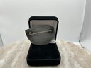 Lot 497- Sterling Silver Signed Corina Modernist Brooch Pin With Pink Quartz