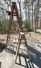 Lot 374 - 2 Painters Ladders - Both Are Wood - Over 7 Feet