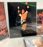 Lot 8- SIGNED! Inc COA - Professional Wrestlers - WWF - Rhino - Cage - Samoa Joe - AJ Styles - Photos And Dvd