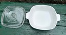 Lot 201- Corning Ware 2 Piece Lot With Lids - Made In USA