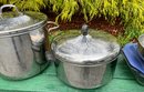 Lot 301- Farberware Pots And Pans! Pyrex Covered Baking Dish