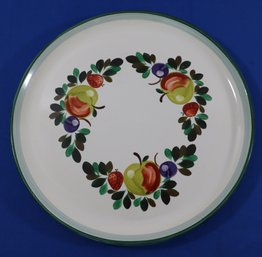 Lot 108- Bruschetta California Pottery Fruit Serving Plate - 13 INCH Vintage Platter