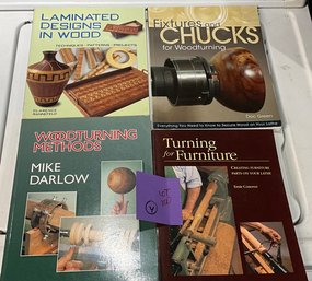 Lot 100 - Lot Of 4 Books - Wood Turning And Designs In Wood - Woodworking - Workshop