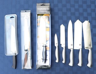 Lot 249 - 8 Piece Brand New Knife Lot - J.A. Henckels - Calphalon - Sekizo - Kitchen Items