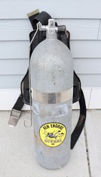 Lot 157- Scuba Tank Aqua-lung Bac-pac - Ocean Lake Diving - New England Divers