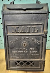 Lot 201G - Antique Yale & Towne Cast Iron Mailbox