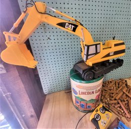 Lot 232G - Lot Of Children's Toys - Lincoln Logs, Remote Cat Excavator!