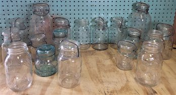 Lot 237G - Lot Of 18 Mason Jars