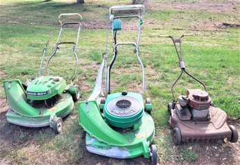 Lot 246G - 3 Lawnmowers - Untested