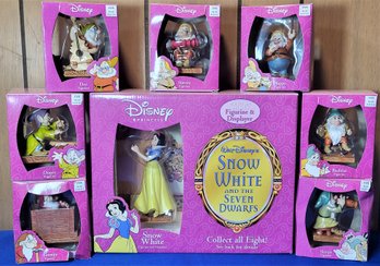 Lot 248B - Enesco Walt Disney Snow White & 7 Dwarfs Figures - New In Boxes