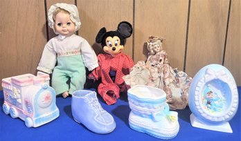 Lot 279B - Vintage Dolls & Planters