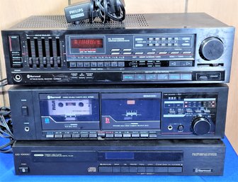 Lot 289B - Media Components Ensemble Lot  - Digital Receiver, Cassette Deck, Modulator