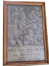 Lot 104: Vintage Oak Framed William Hogarth 1965 Museum Gallery Poster