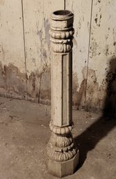 Lot 121: Antique Cast Iron Bird Bath Pedestal - Slim Size