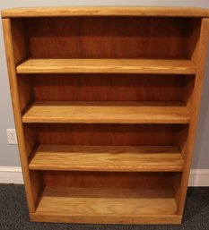 Lot 289-  Thornwood Oak Home Bookcase - 3 Shelf - 4 Feet Tall Shelf