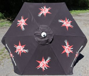 Lot 546 - Revolution Brewing Chicago Craft Brewery Brew Pub Beer Black Patio Table 84 Inch Umbrella