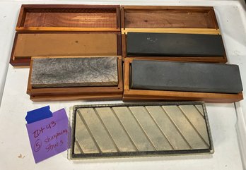 Lot 43 - Lot Of Sharpening Stones - Hand Tools - Contractor - Woodworker - Woodworking