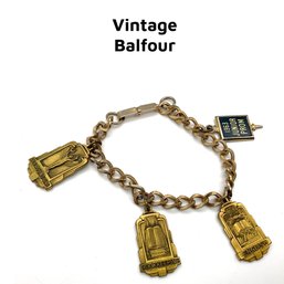 Lot 53- 1963 Charm Bracelet Prom Balfour Bookkeeping All Around Girl English Junior Prom