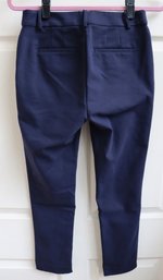 Lot CV43-  Women's Loft High Waist Skinny 4 Pocket Belted Navy Pants - Size 2P