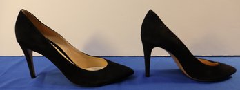 Lot 505 - Armani Collezioni Black Leather Suede High Heel Shoes -  Italy - Size 40