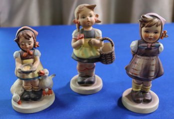 Lot 224- Hummel Goebel V Bee W. Germany - Lot Of 3 - Geese Girl - Which Hand 1963 -