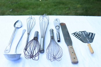 Lot 259 - Industrial / Commercial  Whisk - Ladle - Servers - Flipper Lot